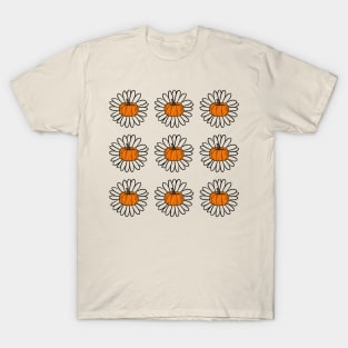 Sunflower Pumpkin Patch Pattern Design for her T-Shirt